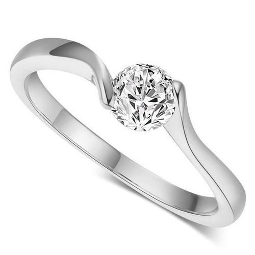 Bague Élégante En Or Rose Pour Femmes, Bijou Romantique De Fête De Mariage, Cadeau De Saint Valentin