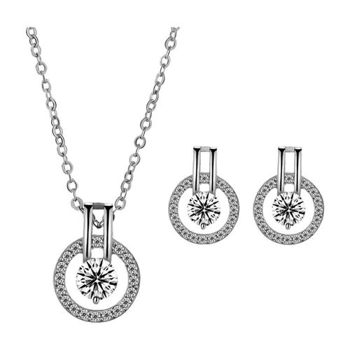 Collier De Mariage Classique En Or Rose, Nouvelle Mode, Ensemble De Bijoux Cz Pour Femmes, Ensemble De Colliers Et Boucles D'oreilles