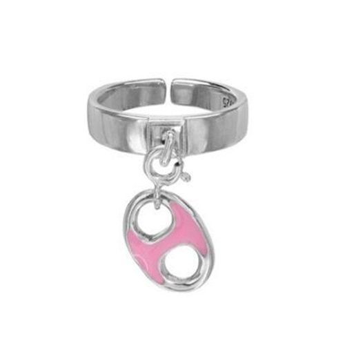 Anneau De Nez De Cochon Rose Pour Femme, Anneau En Métal Ouvert, Couleur Argent, Vintage, Créatif, Tendance, Accessoires De Fête, Bijoux