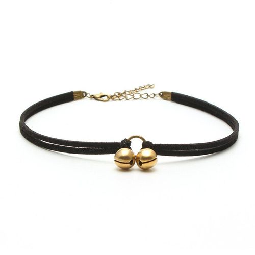 Collier Ras Du Cou En Or Pour Fille, Mode Coréenne, Pendentif Gothique En Flanelle Noire, Accessoires, Bijoux Créatifs Et Mignons, Cadeau
