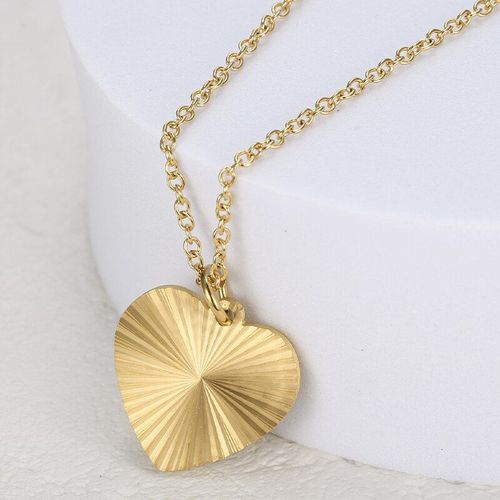 Bague Vintage En Forme De C¿Ur Irrégulier Pour Femmes, Chaîne De Cou, Collier En Acier Titane Pour Couple, Accessoires De Bijoux De Luxe Pour Fête