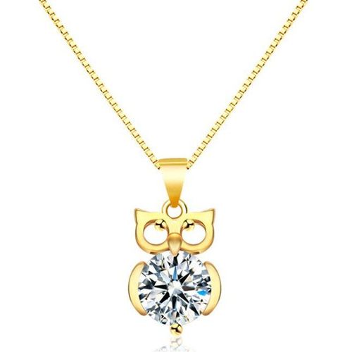 Collier Hibou En Cristal Simple Et Exquis Pour Femmes, Pendentif, Bijoux En Or, Bijoux Romantiques, Cadeaux De Saint Valentin