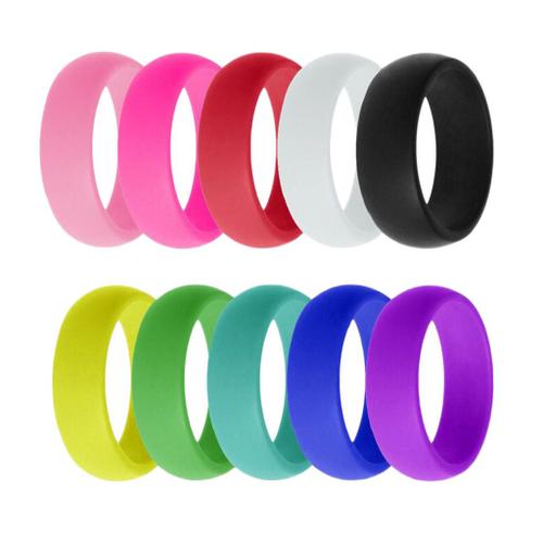 10 Pcs Bague En Silicone Anneau Emballage Cadeau Bijoux Fantaisie