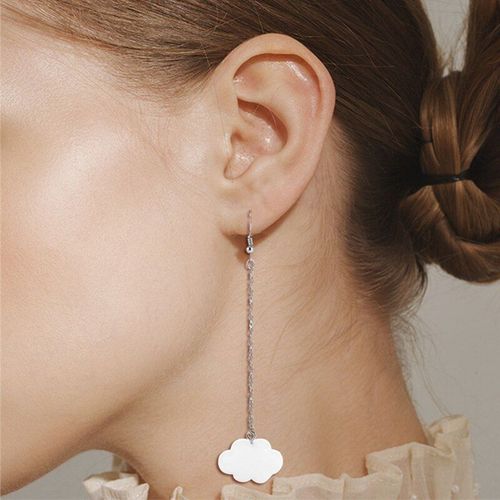 Boucles D'oreilles Pendantes En Nuage Blanc Pour Filles, Bijoux À La Mode, Accessoires Mignons Et Élégants Pour Fête De Mariage, Cadeau