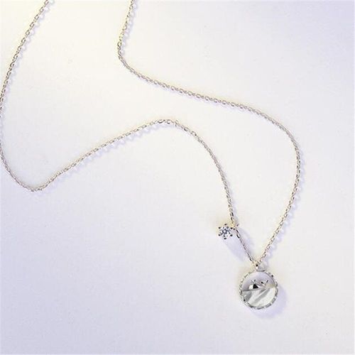 Collier Exquis De Couleur Or Rose Et Argent Pour Femmes, Chaîne De Clavicule En Cristal Animal Petite Baleine, Bijoux Cadeau