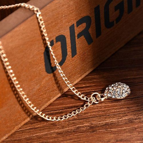 Collier Pendentif Goutte D'eau Pour Femmes, Luxueux, Simple, Strass, Court, Clavicule, Chaîne, Accessoires, Mode, Bijoux, Cadeau