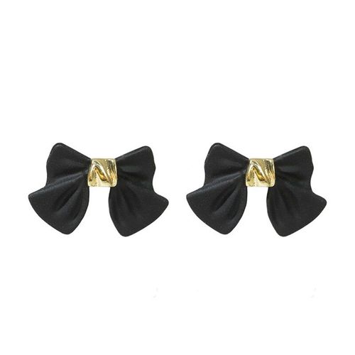 Boucles D'oreilles À N¿Ud Pour Filles, Élégantes, Rouge, Noir, Mode Coréenne, Accessoires De Mariage, Charmant, Cadeau De Fête