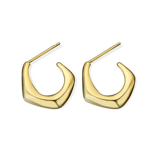Boucles D'oreilles Géométriques En Métal, 3 Couleurs, Mode Simple, Charmant, Fête De Mariage, Accessoires, Bijoux Créatifs, Cadeau