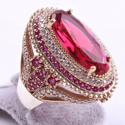 Bagues De Luxe En Or Rose Pour Femmes, Magnifiques Bijoux En Cristal, Cadeaux De Mariage, Bagues De Fiançailles