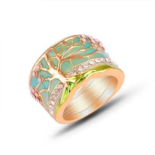 Bagues De Luxe Élégantes En Or Rose Pour Femmes, Bague De Fiançailles De Mariage, Bijoux Pour Dames, Cristal Zircon, Cadeaux Rétro De Personnalité