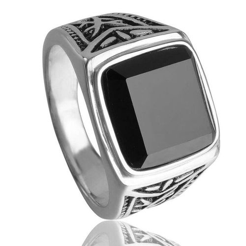 Bagues De Luxe En Acier Inoxydable Pour Hommes, Couleur Or, Titane, Bijoux, Classique, Noir, Cadeau
