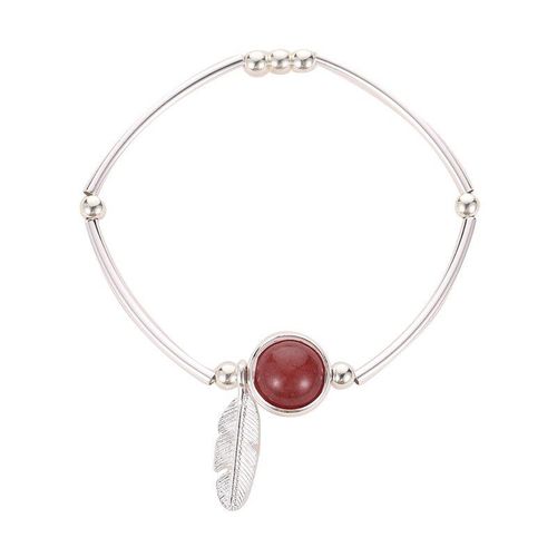 Bracelet En Pierre Naturelle Rose Pour Femmes, Accessoire De Mode, Mignon, Charmant, Cadeau De Mariage