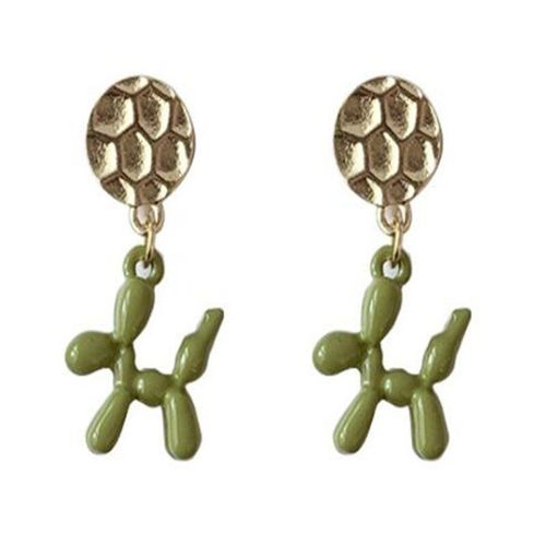 Boucles D'oreilles En Résine Verte Pour Femmes, Bijoux Fantaisie, Simples, À La Mode Coréenne