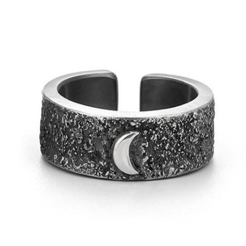 Bague Vintage En Métal Givré Soleil Lune Couple, Exquise, Ajustable, Ouverture En Métal, Ensemble De Bijoux Tendance, Nouvelle Collection