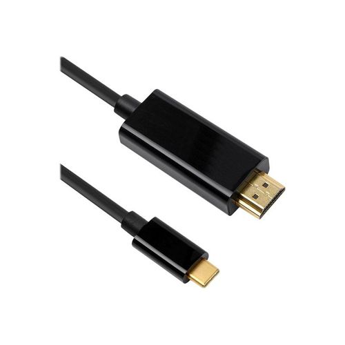 DLH DY-TU4662B - Câble adaptateur - 24 pin USB-C mâle pour HDMI mâle - 2 m - noir - support pour 4K30Hz