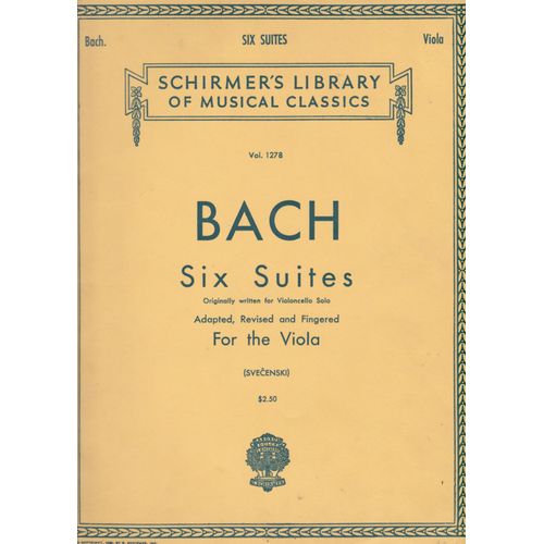 Johann Sebastian Bach: 6 Suites: Solo Pour Alto