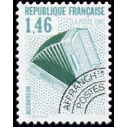 1 Timbre Préoblitéré France 1990, Neuf - Accordéon - Yt Pre Ob N° 206