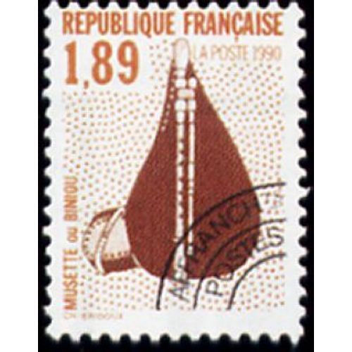 1 Timbre Préoblitéré France 1990, Neuf - Musette Ou Biniou - Yt Pre Ob N° 207