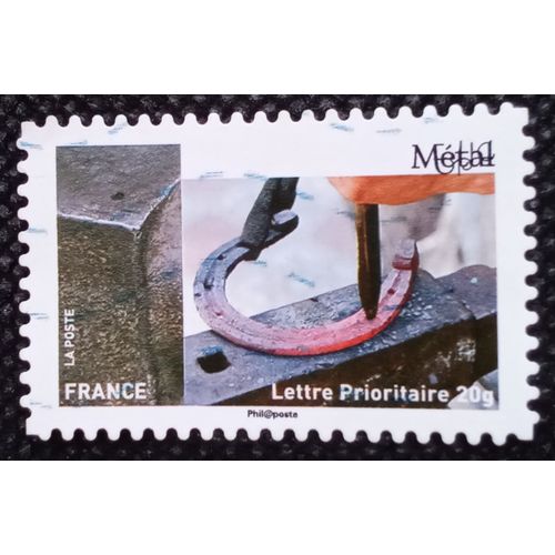 France 2015 Timbre Oblitéré Yt 1072 - Métal - Carnet Les Métiers De L'artisanat En France