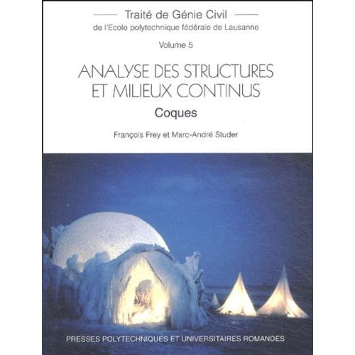 Analyse Des Structures Et Milieux Continus - Coques