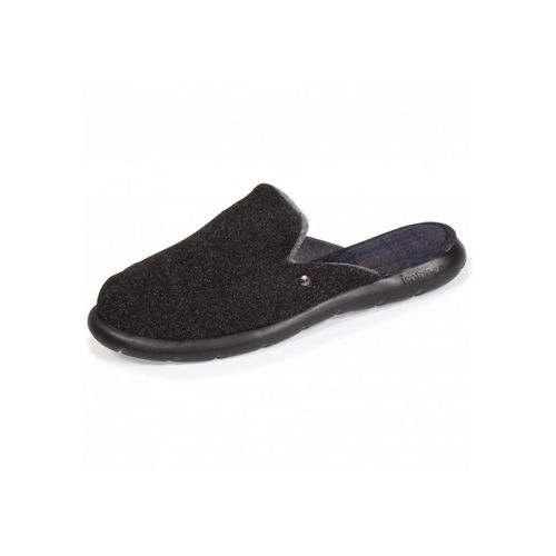 Isotoner Homme Chaussons Mules 98037 Noir Chiné