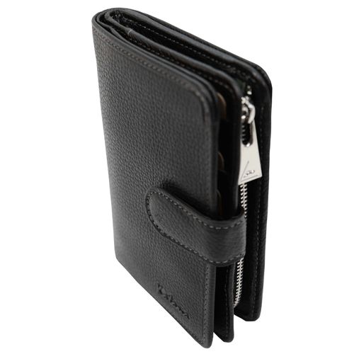Porte monnaie KATANA en cuir grainé réf 953123 noir (11 coul. disp.)