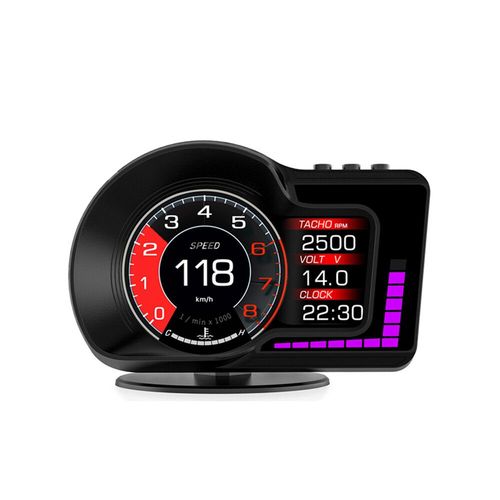 Kwhud Hud-Affichage Tête Haute Obd2 Pour Voiture,Gps,Compteur De Vitesse,Rpm,Température D'huile,Pour Kia Forte/Cerato/Sportage/Stinger 2008-2024 Jane - Type F15