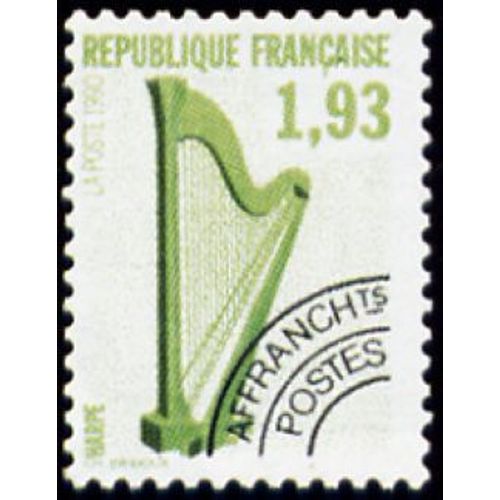 1 Timbre Préoblitéré France 1990, Neuf - Harpe - Yt Pre Ob N° 210