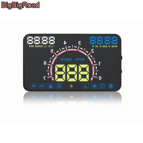 Affichage Tête Haute Hud De Voiture,Budgétaire De Pare-Brise Obd2,Port Euobd,Gps,Lexus Lx 470 570 Lx470 Lx570 Jas350 Jas450h Feat 470 Es200 Es260 - Type E350-5 Inch