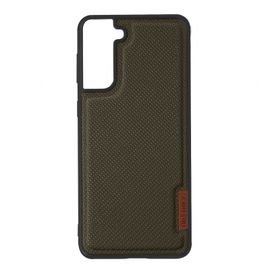 Coque Samsung Galaxy S21 Plus Rigide Dos Tissu Série Fino Dux Ducis Vert