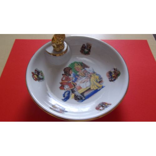 Assiette Chauffante Ancienne En Porcelaine