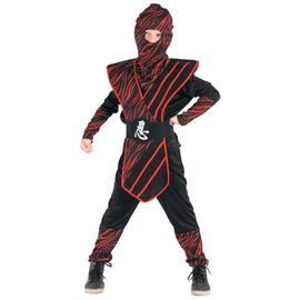 Déguisement Ninja Fauve Rouge Garçon - Taille: M 7-9 Ans (120-130 Cm)