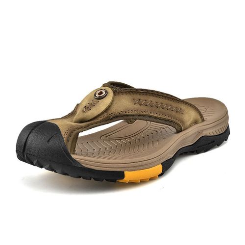 Mayba-Tongs En Cuir De Vache Pour Homme,Taille 38-46