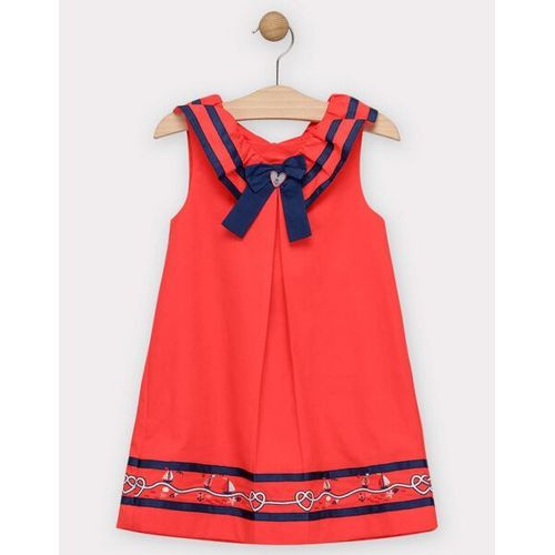 Robe Rouge Volantée Fille (Sergent Major)
