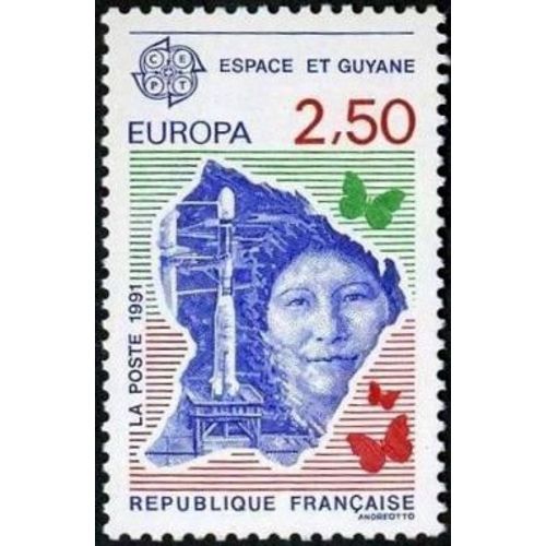 1 Timbre France 1991, Neuf - Europa - Espace Et Guyane- Yt 2696