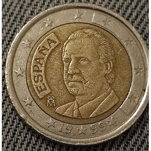 Pièce Rare 2 Euros 1999 - Espagne M