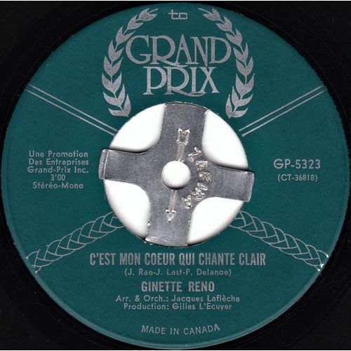 C'est Mon Coeur Qui Chante Clair / À Toi (Gp-5323)