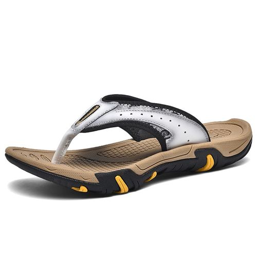 Mayba-Tongs De Plage En Cuir Pour Homme,Chaussures D'extérieur,Pantoufles,Taille 38-45