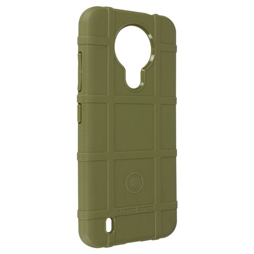 Coque Nokia 1.4 Carreaux Relief Souple Renforcé Anti-Trace Vert