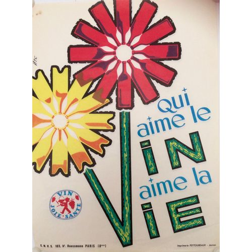 Affiche Vin