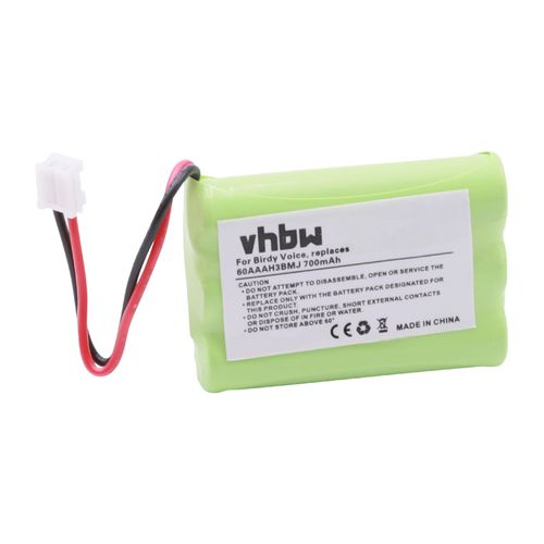 Vhbw 1x Nimh Batterie 700mah (3.6v) Pour Télephone Fixe Sans Fil Logicom Ct800 Comme 60aaah3bmj, Etc.