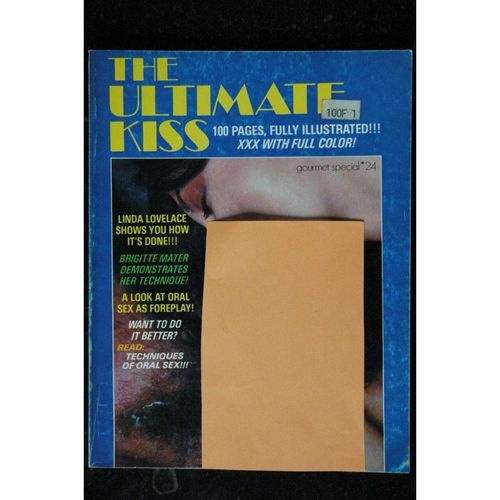 The Ultimate Kiss 24 Gourmet Spécial - Rare - 1980 - Linda Lovelace Brigitte Mater - 100 P. - Erotic Vintage
