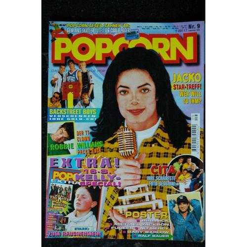 Popcorn 1996 09 N? 9 Incomplet Michael Jackson - Backstreet Boys - Robbie Williams - Cita - Kelly - Posters Voir Couverture