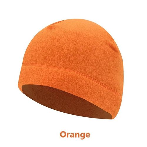 Chapeau Polaire De Sport En Plein Air Pour Hommes Et Femmes,Casquette De Pêche,Cyclisme,Chasse,Tactique Militaire,Coupe-Vent Chaud,Camping D'hiver,Randonnée - Type Orange