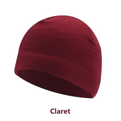 Chapeau Polaire De Sport En Plein Air Pour Hommes Et Femmes,Casquette De Pêche,Cyclisme,Chasse,Tactique Militaire,Coupe-Vent Chaud,Camping D'hiver,Randonnée - Type Wine Red