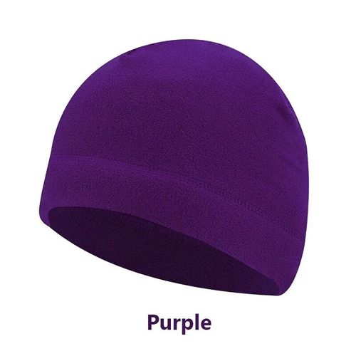 Chapeau Polaire De Sport En Plein Air Pour Hommes Et Femmes,Casquette De Pêche,Cyclisme,Chasse,Tactique Militaire,Coupe-Vent Chaud,Camping D'hiver,Randonnée - Type Purple