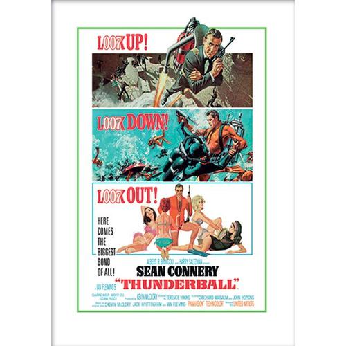 James Bond - Thunderball - Look Out - Art Print - 30x40cm - Affiche/ Poster Envoi En Tube