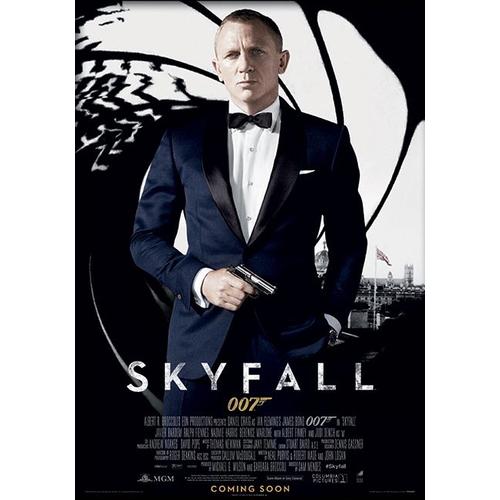James Bond - Skyfall One Sheet - Black - Art Print - 30x40cm - Affiche/ Poster Envoi En Tube