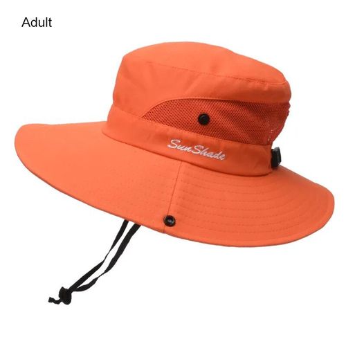 Chapeaux De Soleil D'été Pour Femmes,Queue De Cheval,Protection Uv,Safari,Randonnée,Bord Large,Plage,Casquette De Pêche En Maille Pliable,Grand Bord Large,E27 - Type Adult #C