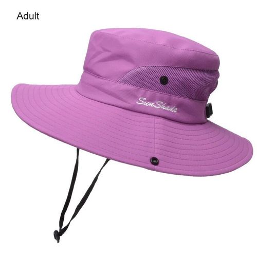 Chapeaux De Soleil D'été Pour Femmes,Queue De Cheval,Protection Uv,Safari,Randonnée,Bord Large,Plage,Casquette De Pêche En Maille Pliable,Grand Bord Large,E27 - Type Adult #F